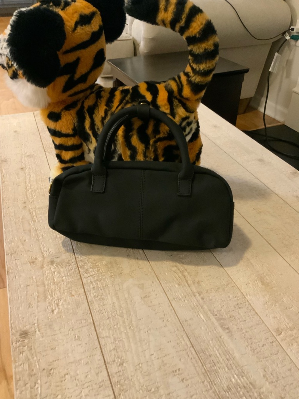 Black Women's Satchel Handbag - Classic Structured Design